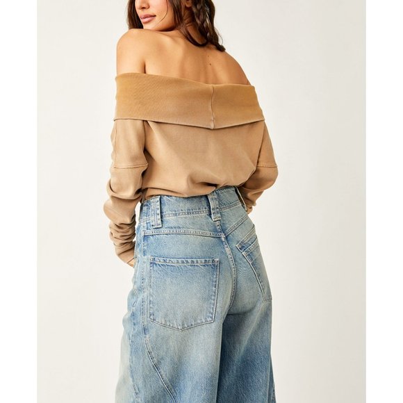 FREE PEOPLE Not The Same Tee / Iced Coffee - Picture 4 of 12